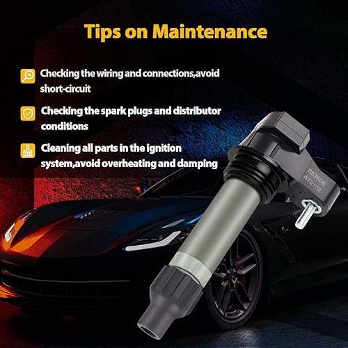 Vista 216 de OCPTY Juego de 4 bobinas de encendido compatibles con OE: UF604 C1685 apto para Mazda 3 para Mazda 5 2008-2015