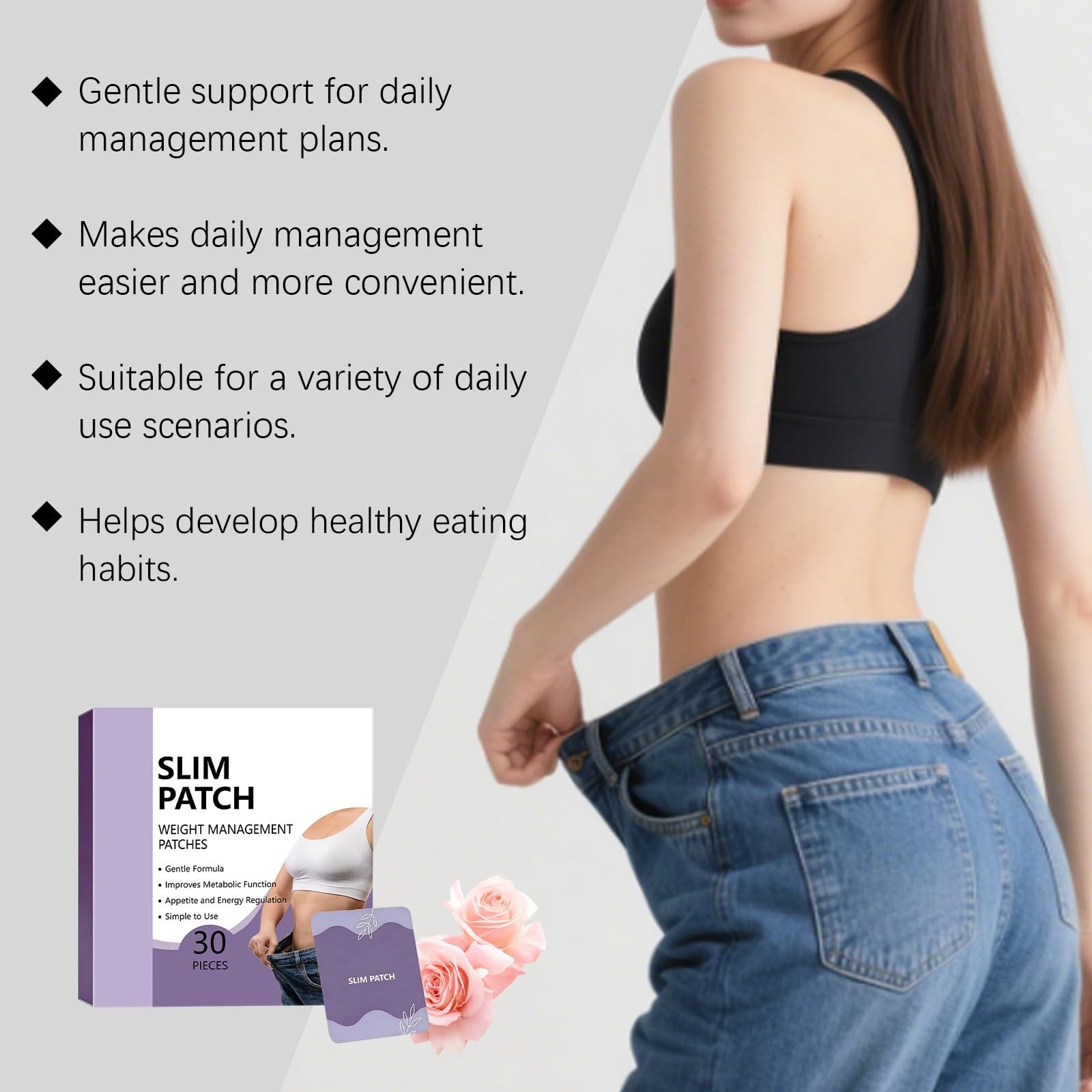 Addominal Fat Burning Slimming Patch 30 Count Slim Patch to Help Flat | Stomach and Slim Waist, Weight Loss Patch per uomini e donne