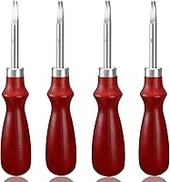 Vista 1 de Mudder 4 Pieces Edge Leather Beveler Craft Edge Beveler Cutting Beveling Leather Skiver Tool for DIY(1.5 Mm, 1.2 Mm, 1.0 Mm, 0.8 Mm)