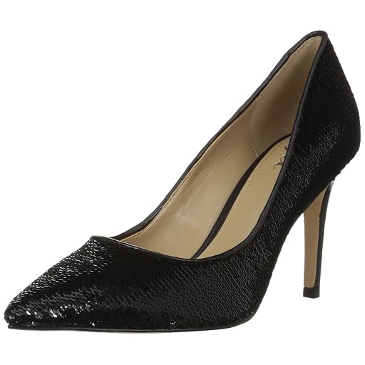The Fix Regina Pointed-Toe Sequin Dress Pump, Black Sequin