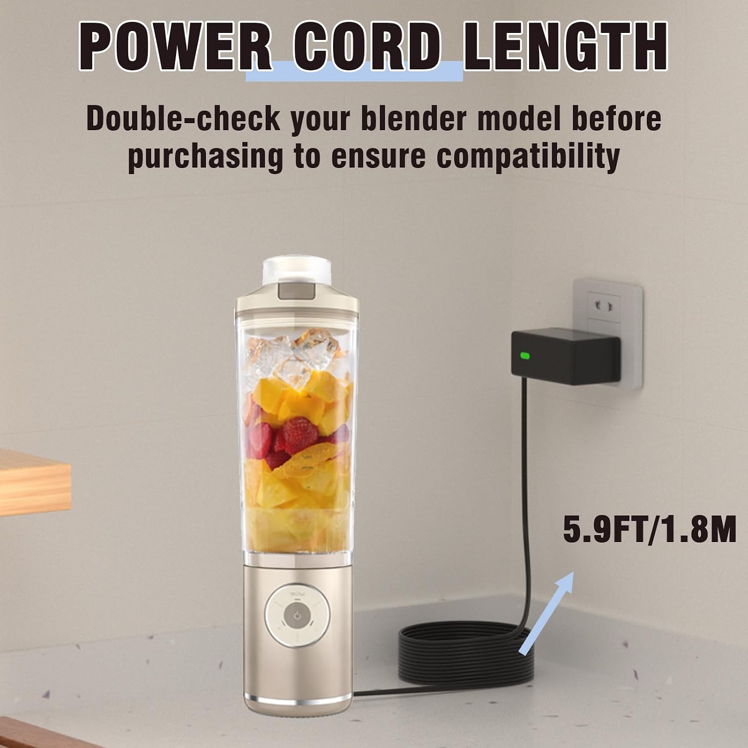 Charger for Ninja Blast Max Compatible with Ninja Blast Max BC251 BC200 BC200GY BC200LD BC251LD Portable Blender Power Adapter