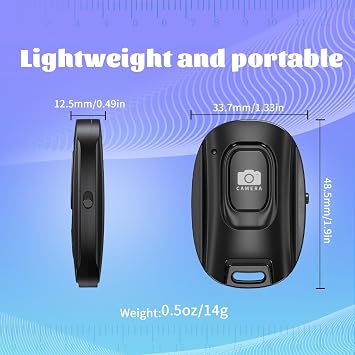 Bluetooth Camera Remote Shutter for iPhone and Android Smartphones