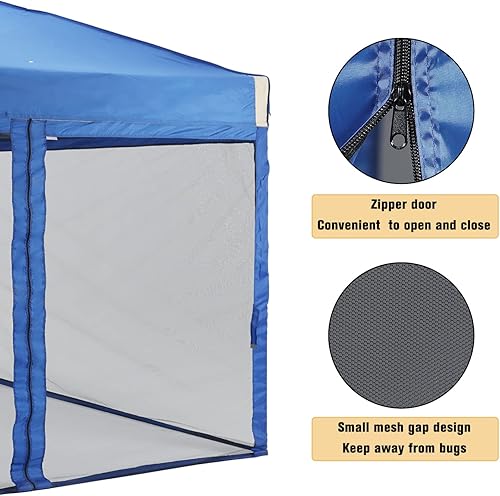 Miniatura 4 de Aoodor Tienda de campaña desplegable de 12 x 12 pies con malla, pantalla de tela Oxford 210D resistente al agua, fácil montaje, con bolsa de