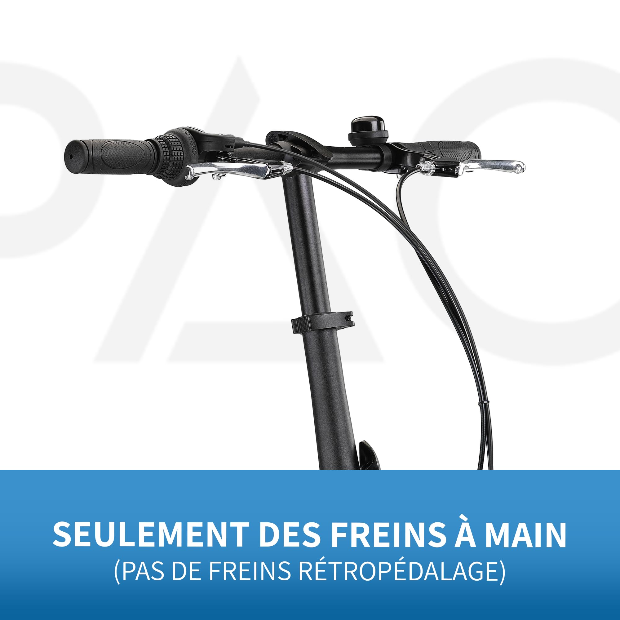 PACTO Vélo pliable de qualité supérieure pour adulte - Cadre en aluminium de 27 cm - Roues en aluminium - 6 vitesses Shimano