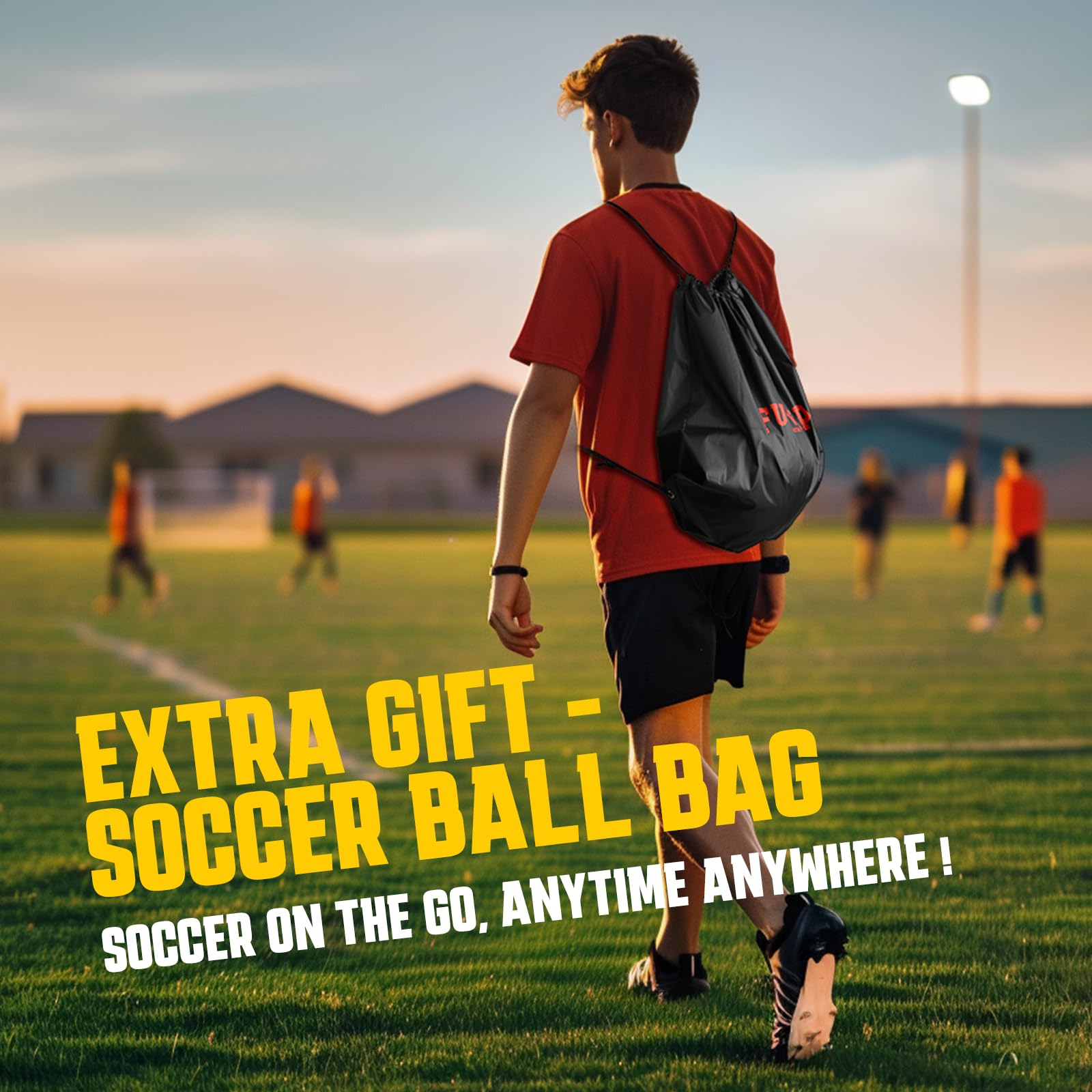 Funvip Light Up LED Soccer Ball, Rechargeable Glow in The Dark Soccer Ball with Bag, Christmas Birthday Soccer Gifts for 8-12 Years Old Boy Kids Teens, Cool Boy Toys Gifts for Ages 8 9 10 11 12+ - Image 6