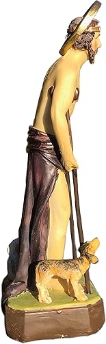 Miniatura 2 de Estatua de San Lázaro de 8 pulgadas, figura religiosa de San Lázaro