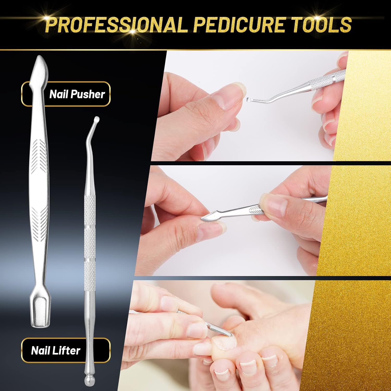 Toenail Clippers Tool Kit, 10 in 1 Professional Podiatrist Nail Clippers Set for Thick & Ingrown Toenails Corrector Treatment, Wide Jaw Opening Nail Clippers Set for Pedicure, Men, Women, Seniors : Beauty & Personal Care