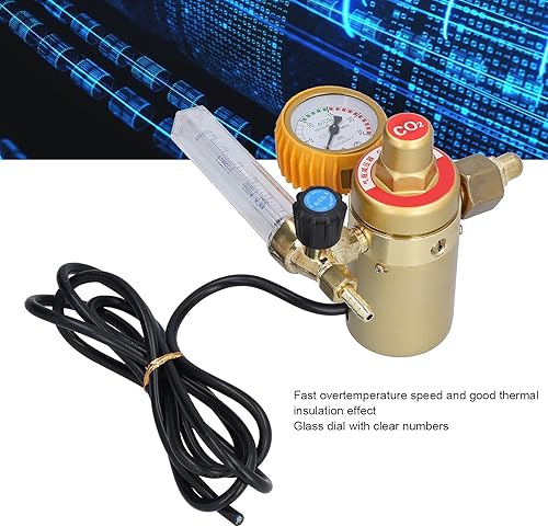 Miniatura 6 de Regulador de CO2, medidor de presión calentado con CO2 de alta resistencia de compresión de alta precisión para calefacción de descompresión