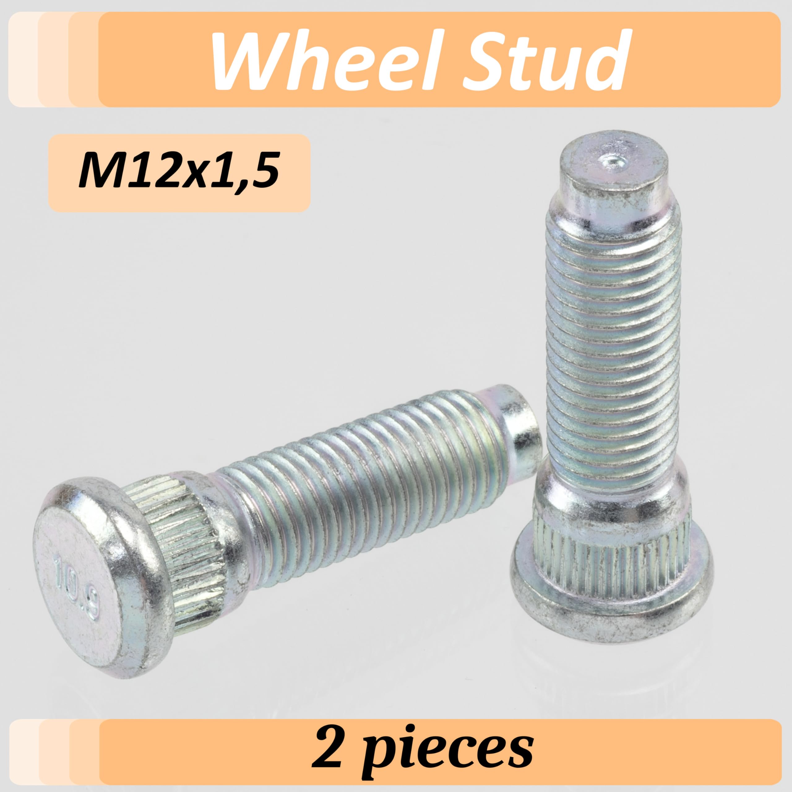 AERZETIX C77618 2x Bulloni ruota M12x1.5 compatibile OE 90942-02070 90942-02017 90942-02037 90942-02049