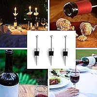 Vista 5 de 10 tapones de vino para botellas de vino, tapón de botella de acero inoxidable para ahorro de vino, tapones de vino reutilizables para bebidas