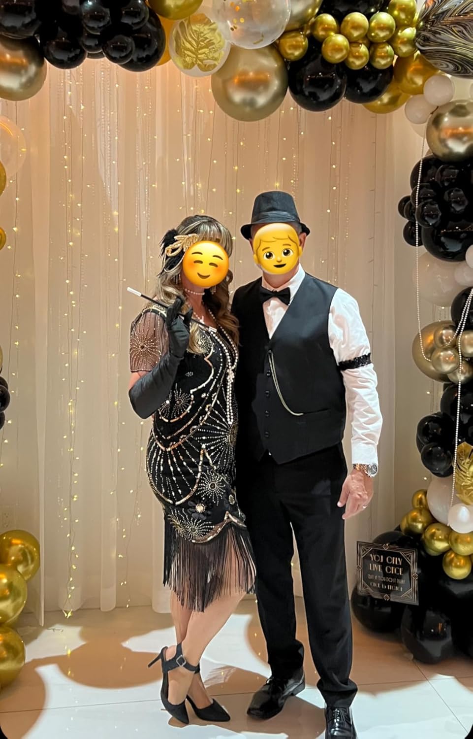 YESSA Flapper Dresses 1920s Dresses for Women,Great Gatsby Dresses for Women Roaring 20s Costumes With 20s Accessories - Image 6