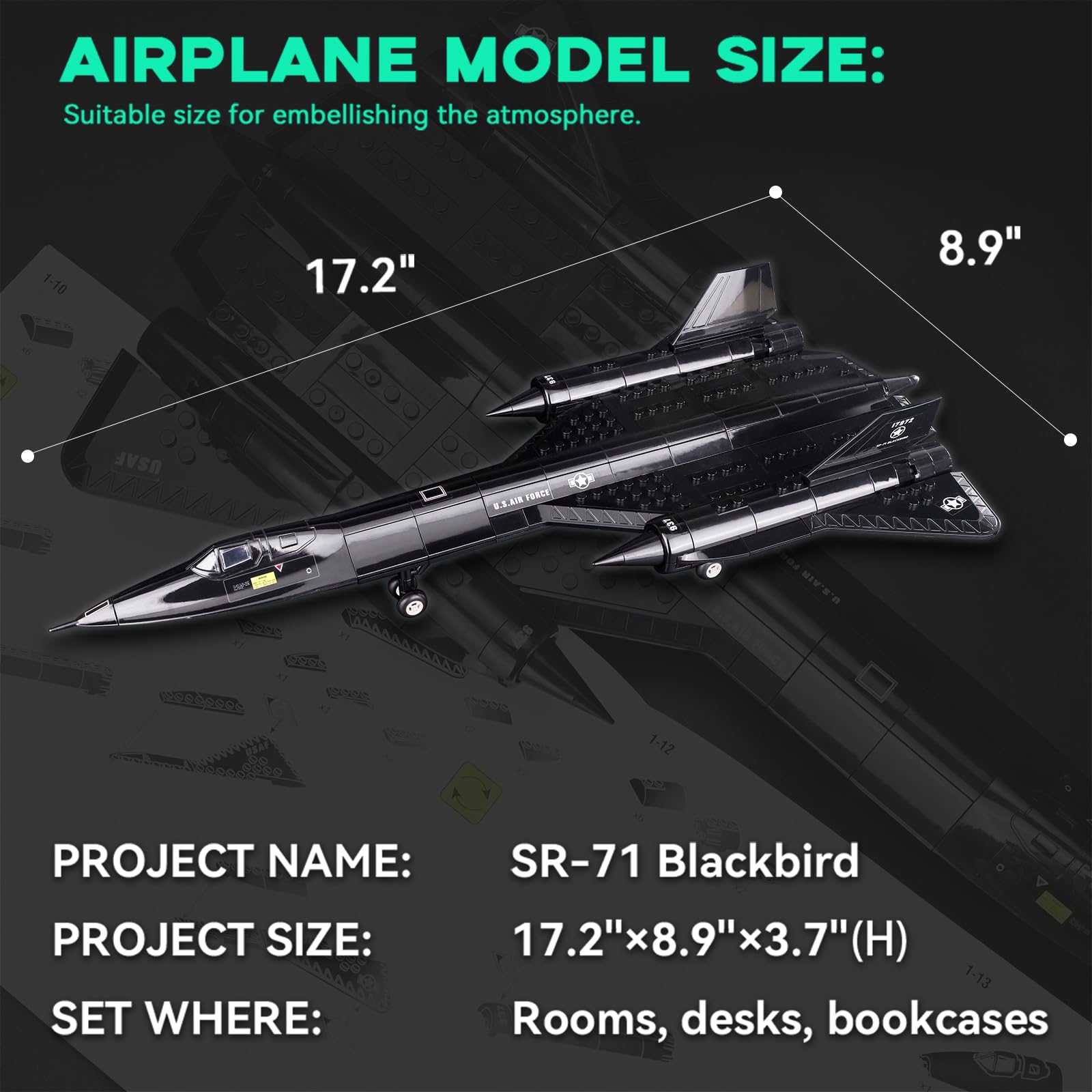 七五三男児SR-71 フルパック Amazon.com: ArtorBricks SR-71 Reconnaissance Blackbird Airplane
