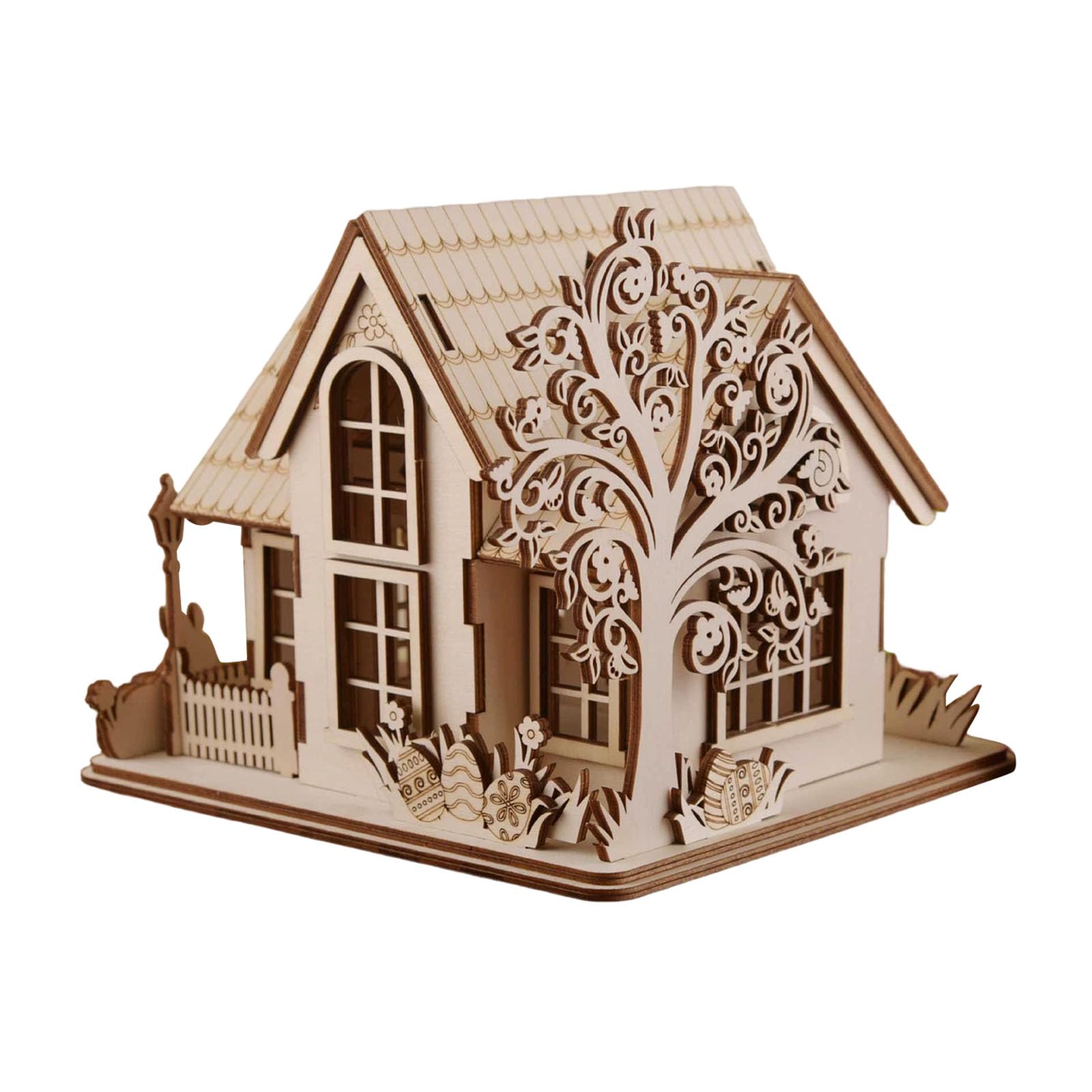 Kalttoy Skilled Wooden Festival Decoration Group Adjustable for Different Themed Parties and Celebrations Family Connection