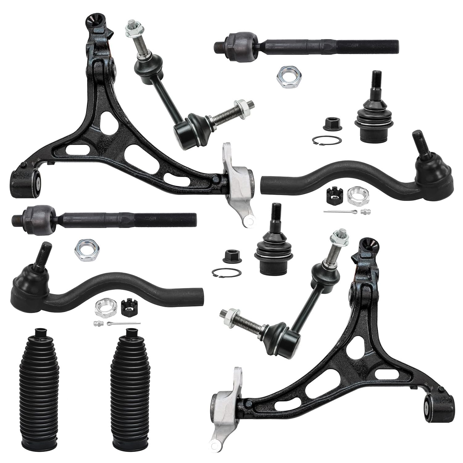 Detroit Axle - 12pc Front End Kit for Jeep 2011-2015 Grand Cherokee