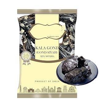 HK Kala gond | Gond Siyah | Black Gum | 100% Pure & Ayurvedic | Lab Tested and Certified 100gm