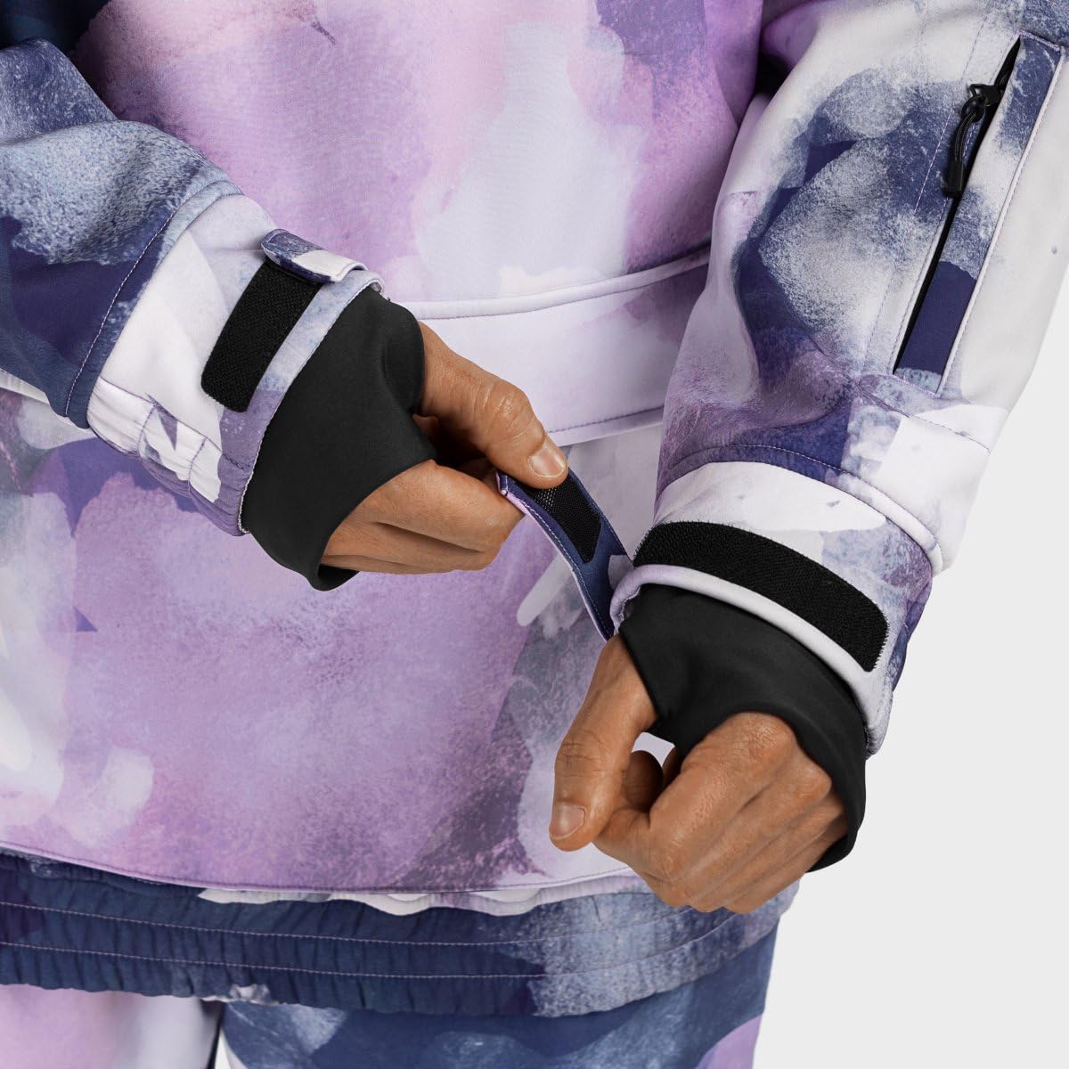 SIROKO - Veste de Snowboard avec Poche Kangourou W3 Cloudmont