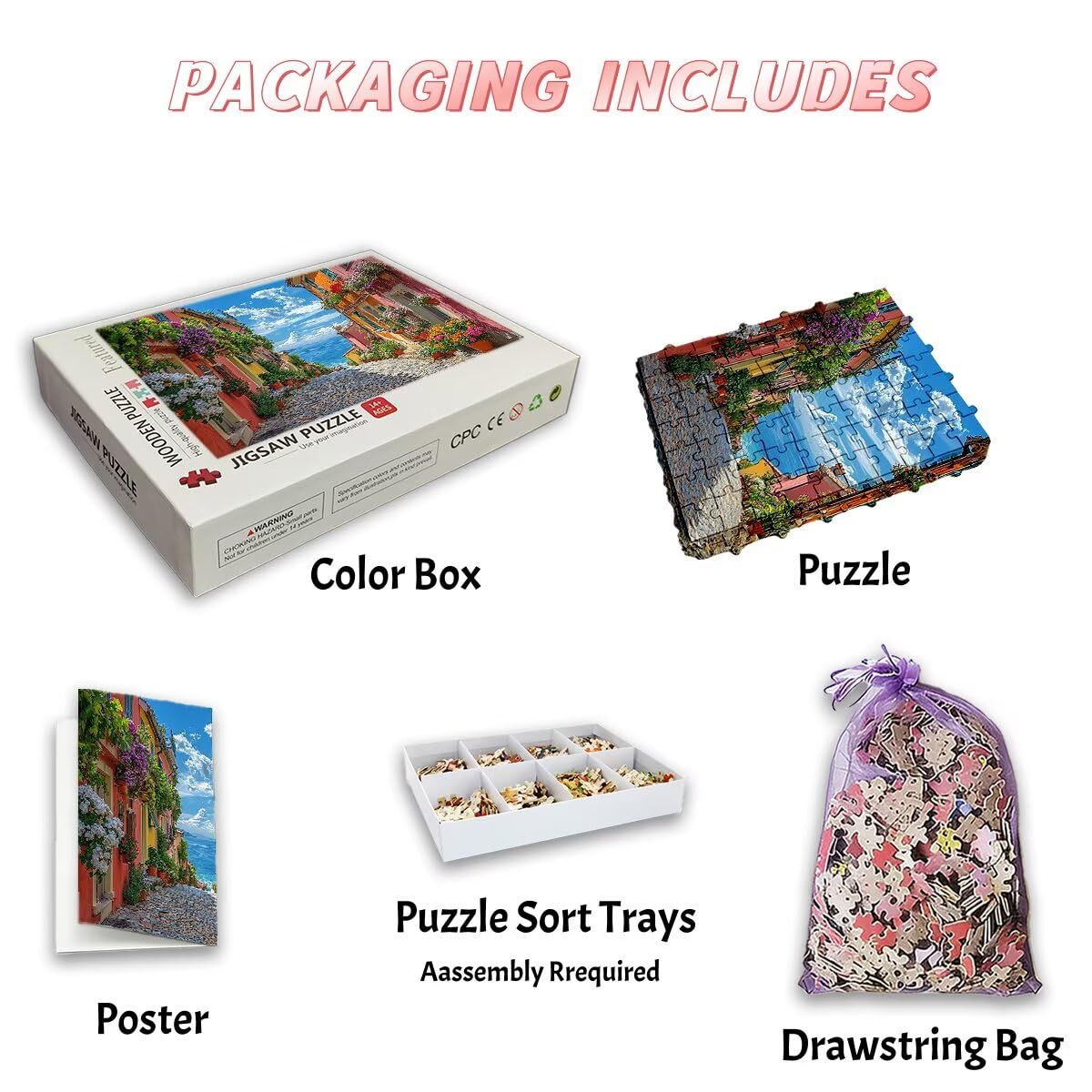 Puzzle 4000 Pezzi Italia, Puzzle Pianta per Adulti, Puzzles in Legno Intrattenimento Creativo, Divertimento, Puzzles Educativi Classici con Confezione di Alta Qualità Idea Regalo Donna Decor -2898
