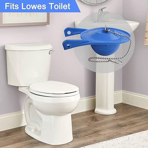 Miniatura 6 de Aletas de repuesto para inodoro de 3 pulgadas compatibles con Gerber 99-788 y Lowes AquaSouce para inodoros 1.28 GPF (98923,312795,352027,395280,