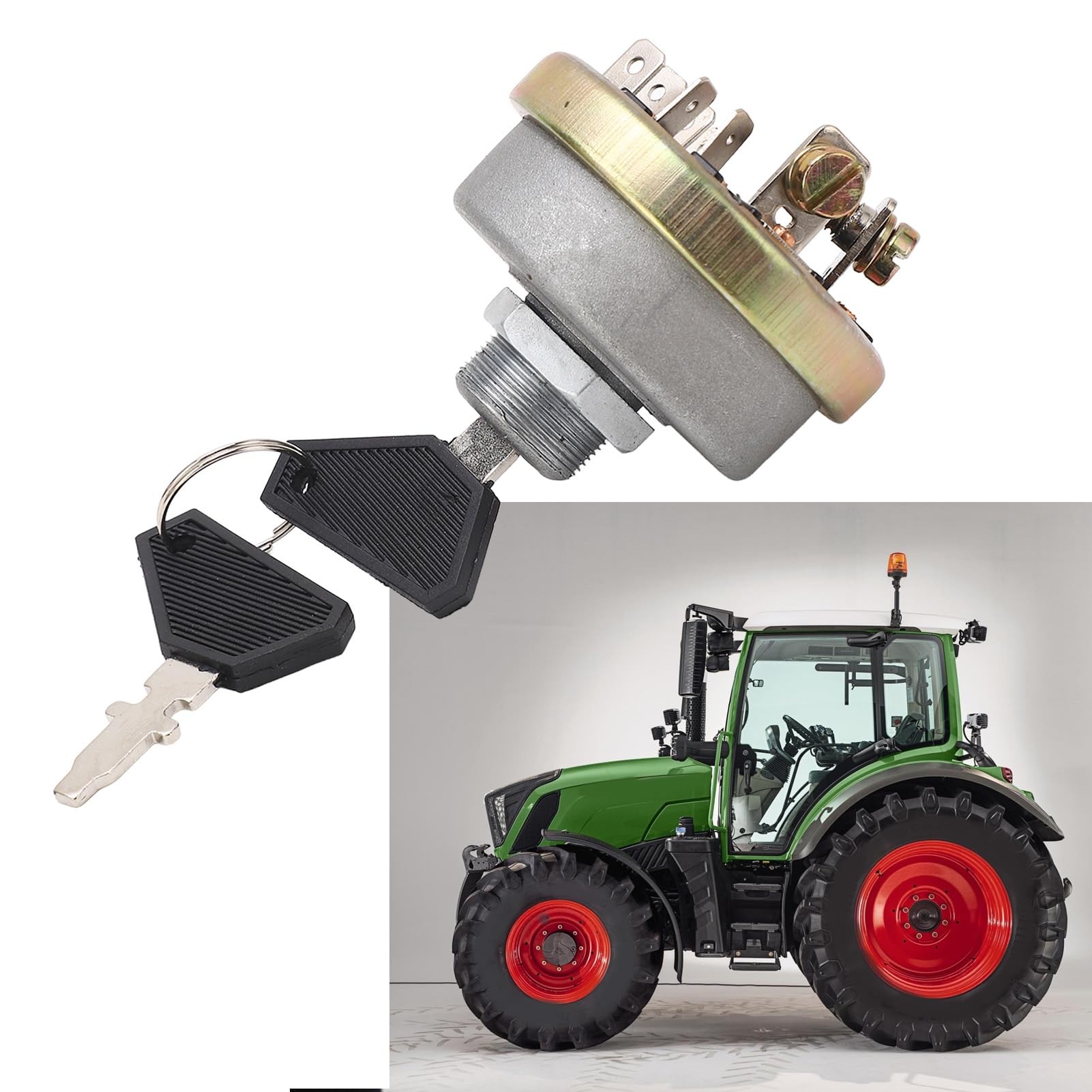 Interruttore di Accensione del Trattore, TX10953, 4158641, 5118433, Interruttore di Avviamento a Chiave della Luce di Accensione per Trattori Lunghi 310 310C 350 360 360C 445 445SD