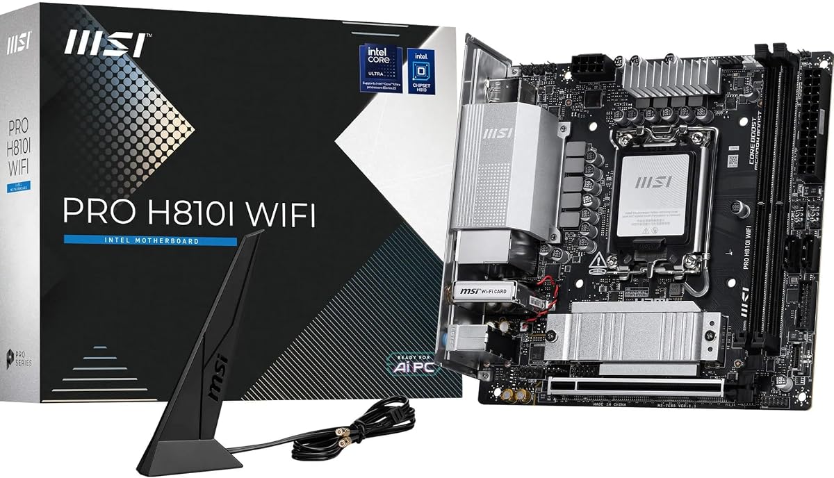 Placa base WiFi MSI PRO H810I - ITX, LGA1851