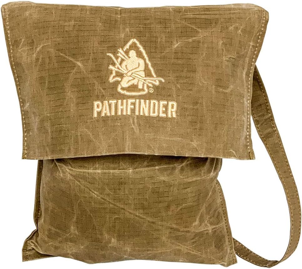 The Pathfinder School Durable Rip-Stop Waxed Canvas Single Strap Hiking Pack Gathering Bag Haversack, Brown
