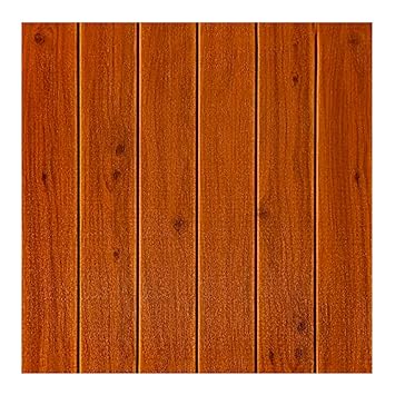 Kayra Decor 3D Brown Wood Design Wallpaper for Wall PE Foam Wall Stickers Self Adhesive DIY Wall Decor (70 X 70 CM,5.27 Sq. Ft,Pack-1)