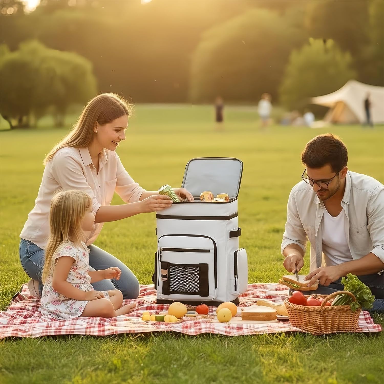 Large Waterproof Insulated Cooler Backpack for Men & Women, Leak Proof Portable Backpack for Camping, Fishing, Picnic, Travel, Hiking