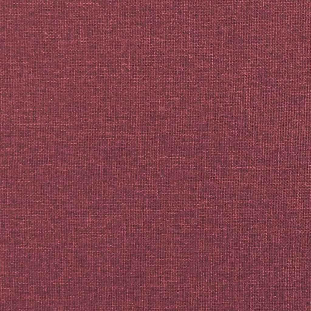 Hochlehns Sofa 2-Sitzer, Weinrot Akustiksofa mit Hoher Rückenlehne, Kompaktes Lounge Sofa für Büro, Lobby & Co-Working, Stoffbezug, 109x56x121cm