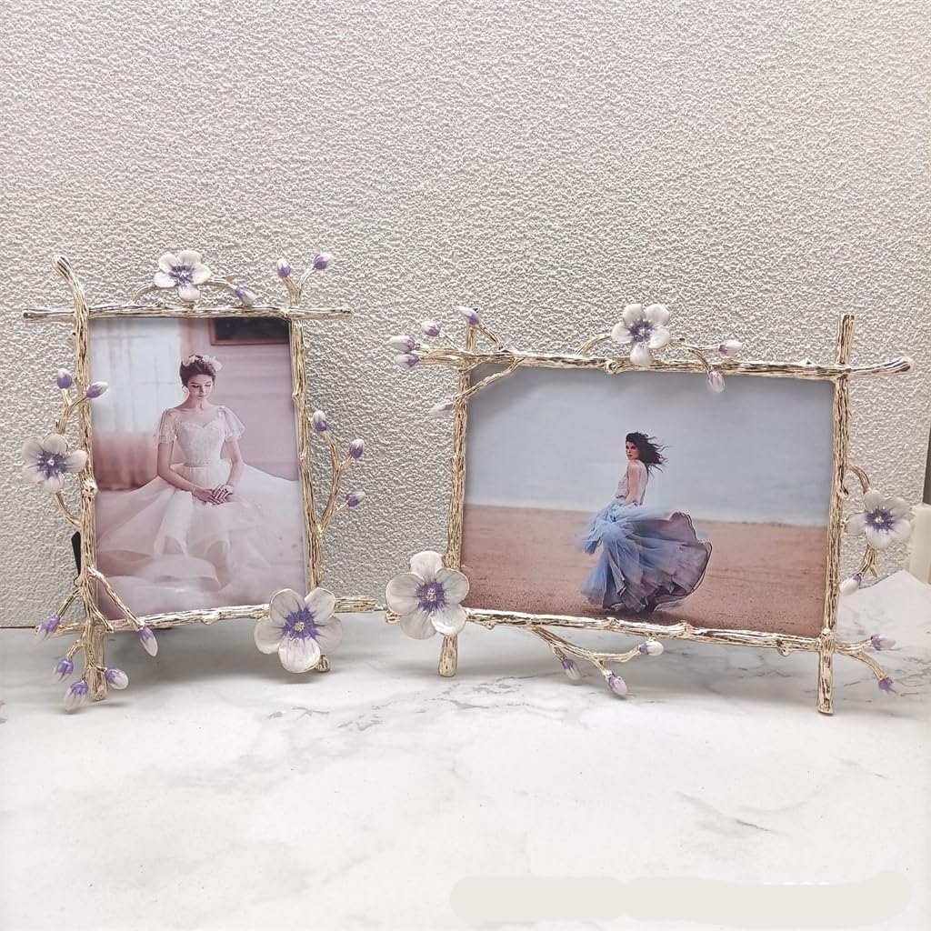 Metal Frame Home Decor Embellishment Photo Decoration Frame(10inches)