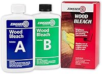 Rust-Oleum Zinsser Wood Bleach Kit - 2-Step 8oz System Lightens Furniture, Floors, Cabinets, Trim & Removes Red Tones