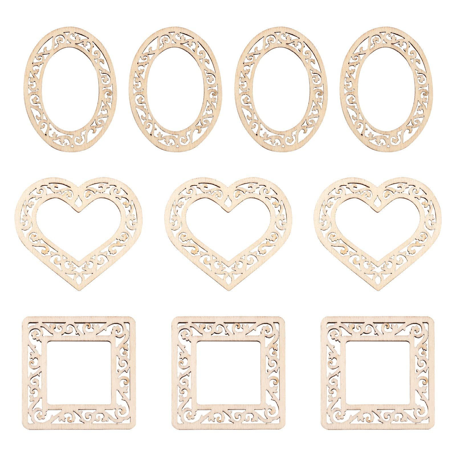 Lot de 50 perles rondes en bois naturel de 20 mm à grand trou pour macramé, artisanat, fabrication de bijoux, décoration d'intérieur, trou : 9 à 10 mm, 3 styles : 49 ~ 55 x 40 ~ 55 mm