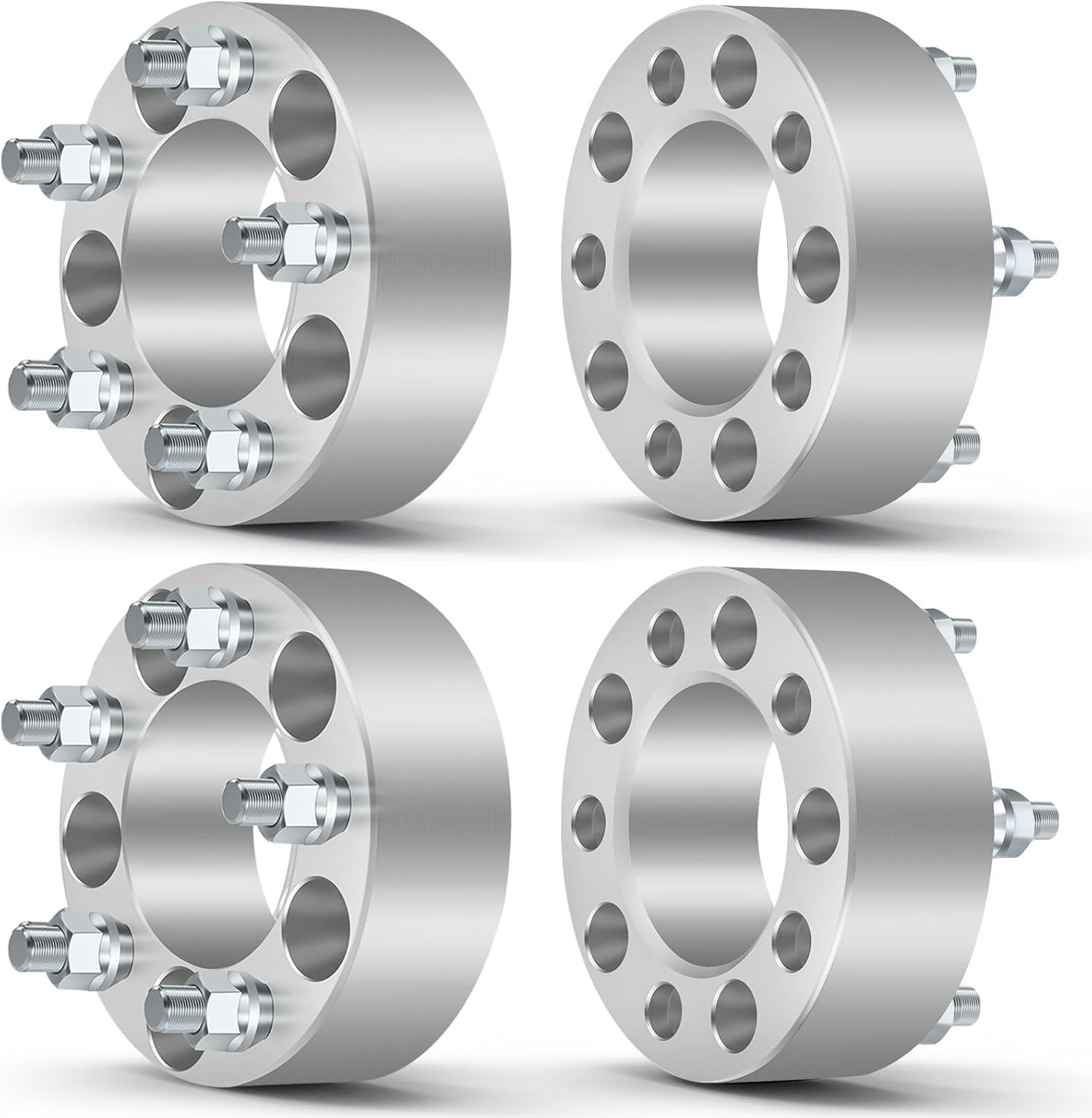 OCPTY 5x4.5 to 5x4.5 Wheel Spacers for 200 for 3 for 3000GT for 5 for 6 for 626 for Accord for ATS 2 inch 12x1.5 Studs 82.5mm Hub Bore Forged Wheel Spacers 5 lug 4PCS