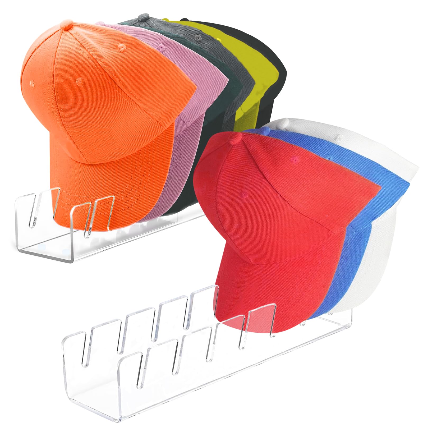 Lot De 2 Supports De Casquettes De Baseball Pour Présentation Et