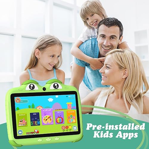 Miniatura 2 de Tableta para niños de 7 pulgadas para niños, tableta de 32 GB para niños pequeños, software gratuito para niños, tableta Android de aprendizaje con