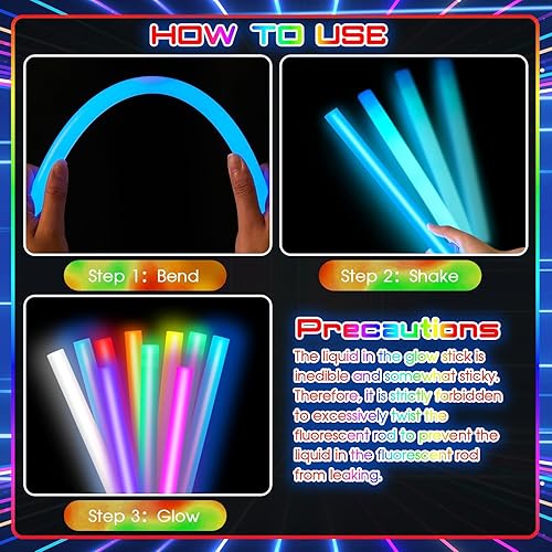 Miniatura 4 de 10 palillos brillantes gigantes disponibles en 14 o 16 pulgadas de grado industrial, palillos brillantes grandes de emergencia a granel para