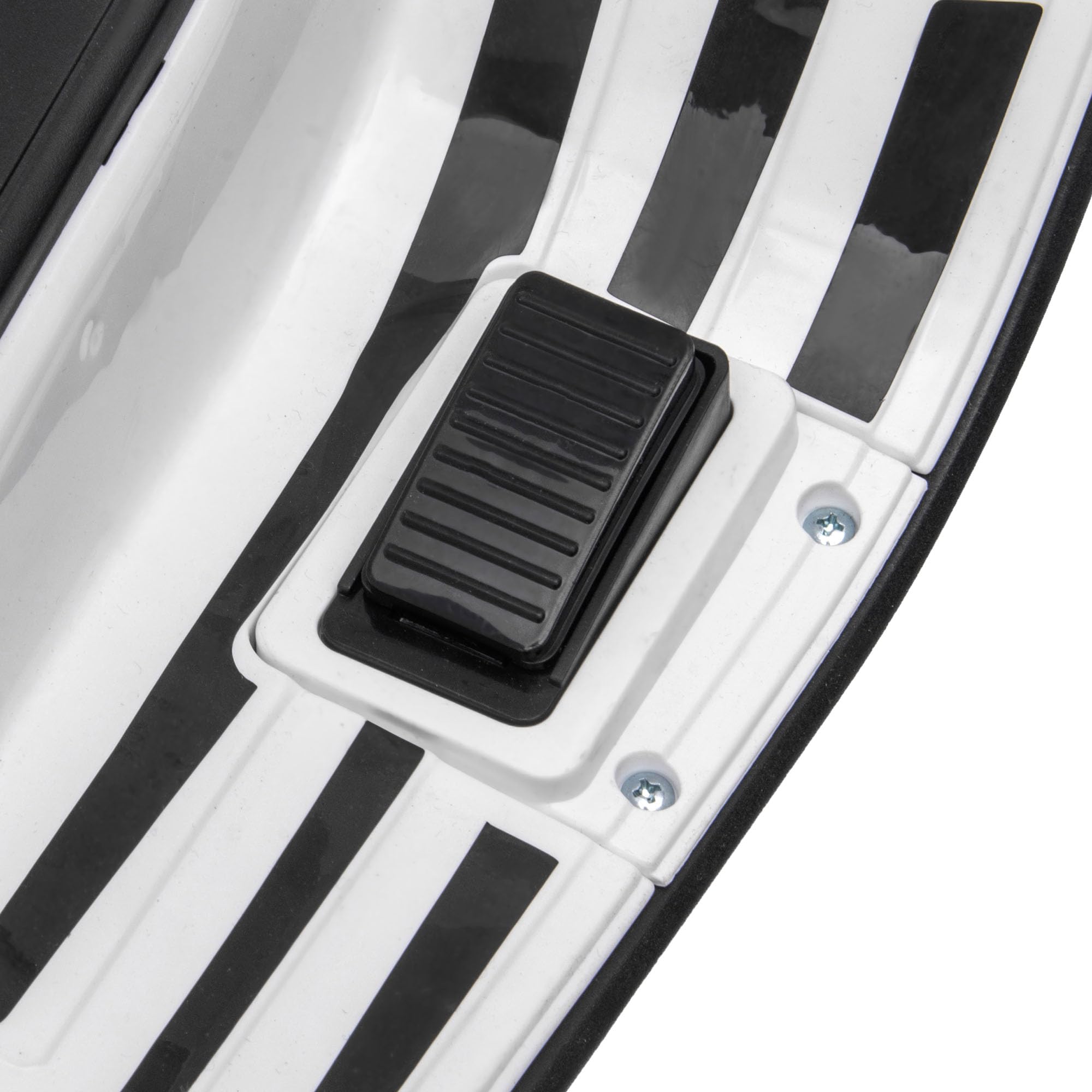 AIYAPLAY 12V Moto Elettrica per Bambini 3-6 Anni a Licenza Vespa con Rotelle, Fanale e Musica, Moto Giocattolo in PP e Metallo, 107x47x73 cm, Bianco