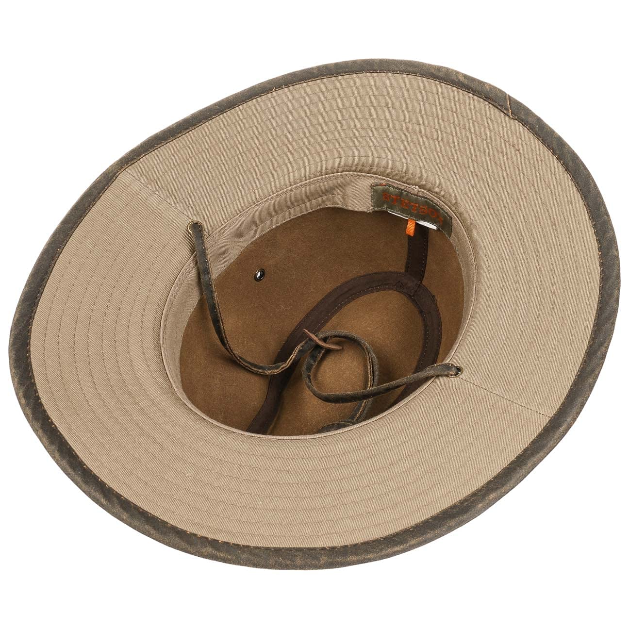 Stetson Chapeau en Coton Tarnell Traveller Femme/Homme - Tissu D'Ete pour Homme avec Doublure, jugulaire Printemps-ete Ete