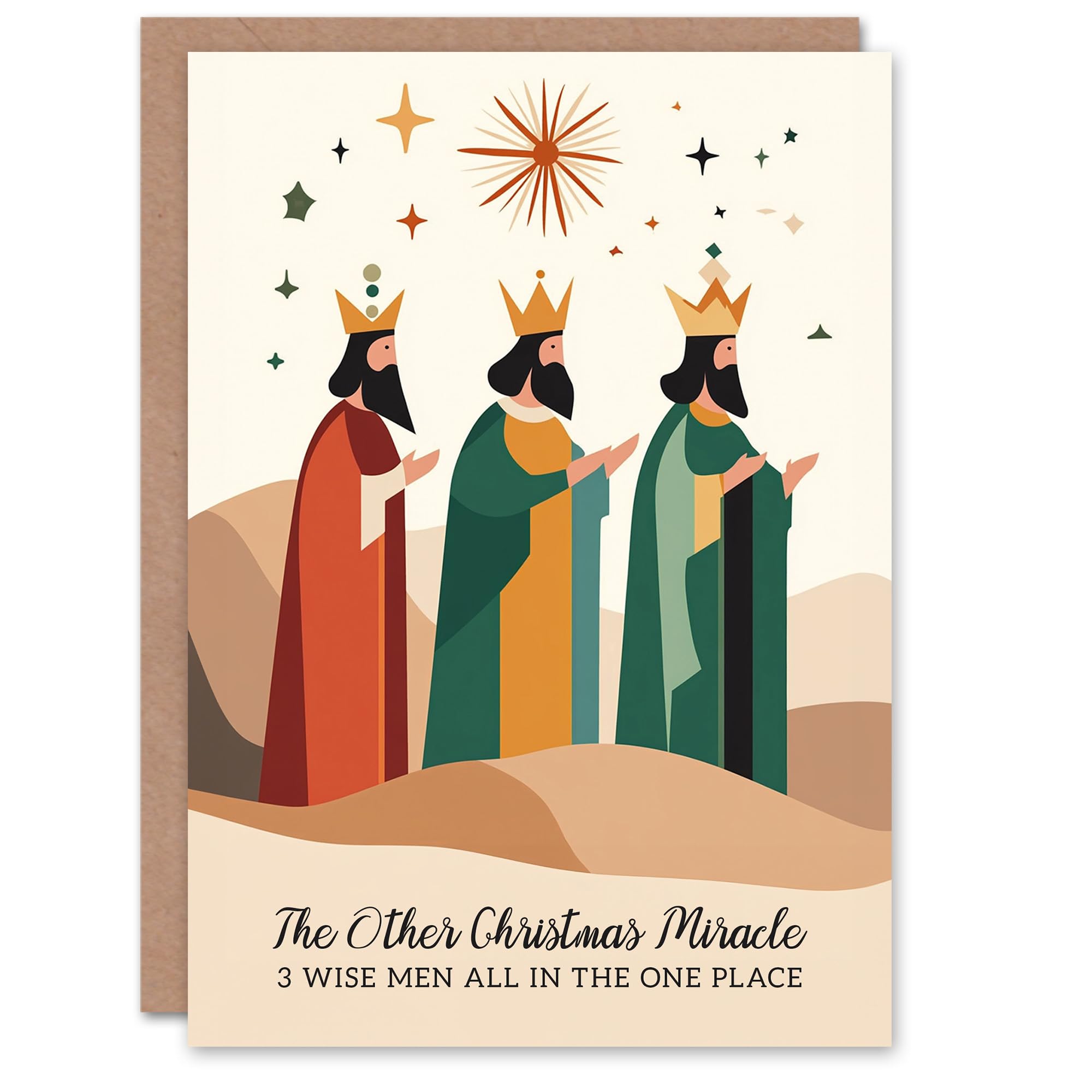 Artery8 - Greeting Card - Funny Christmas Card - Brown