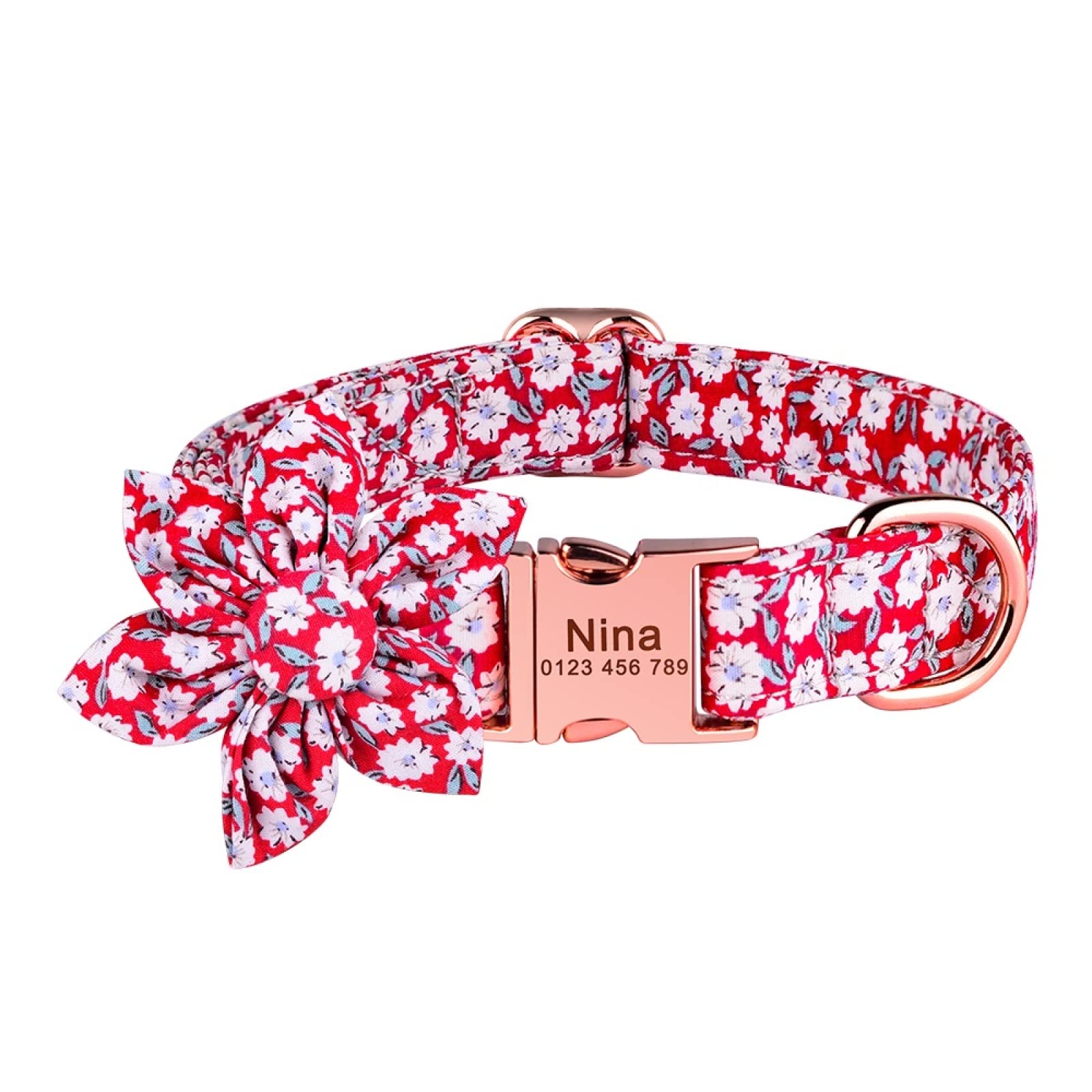 Collier chien personnalisé réglable pour éviter les pertes d'animaux