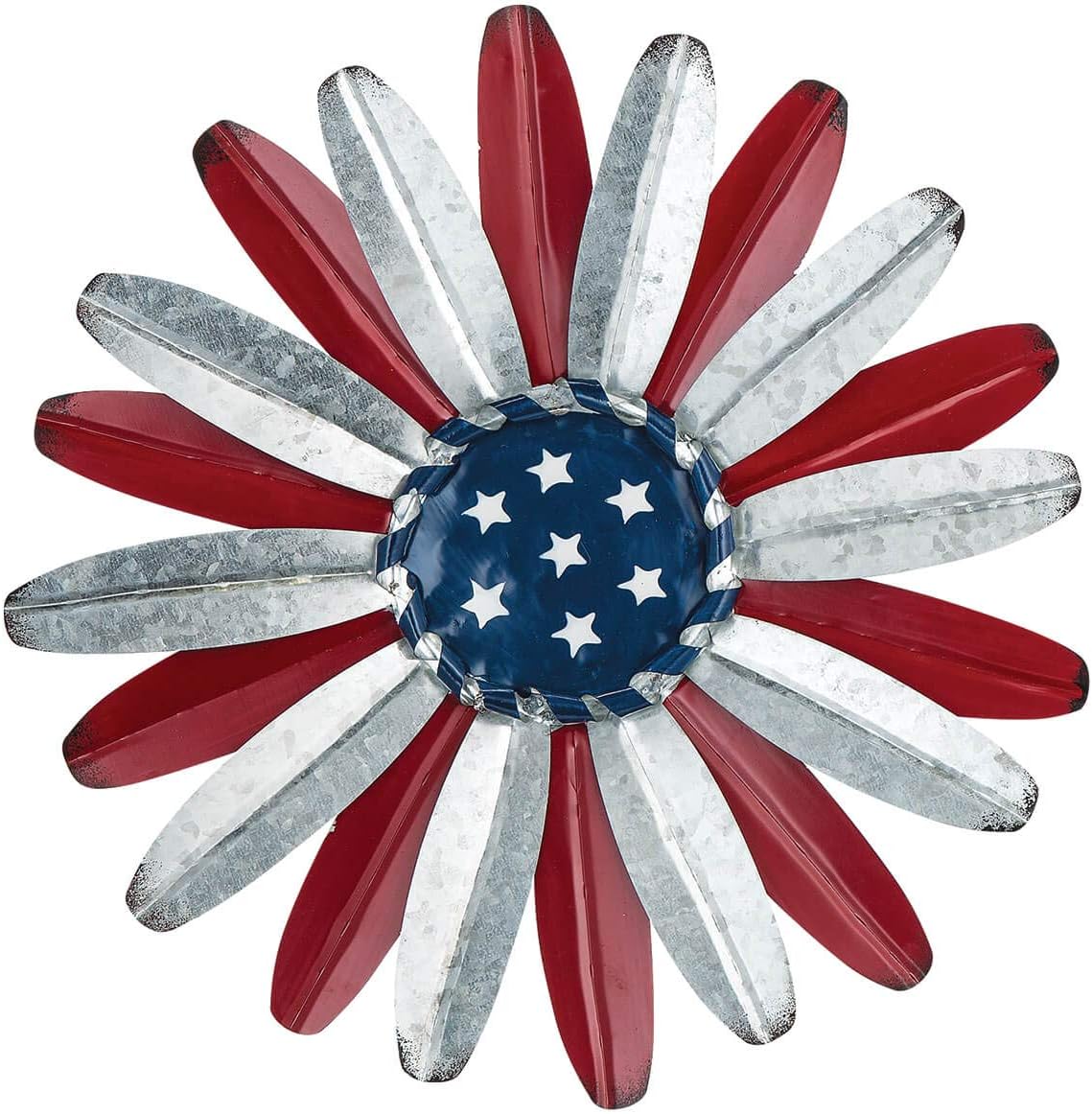Metal Patriotic Flower Wall Hanging by Fox River™ Creations