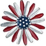 Metal Patriotic Flower Wall Hanging by Fox RiverTM Creations