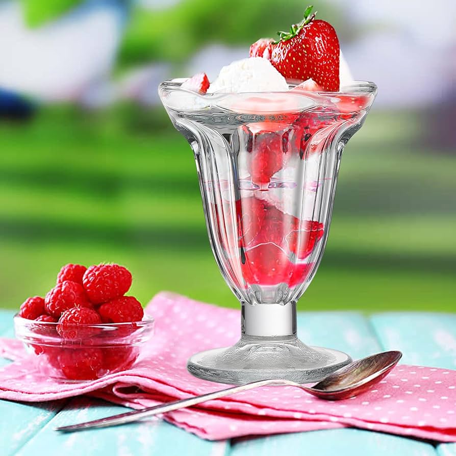 送料無料　ビンテージ　カットガラスサンデーカップ5客　気泡有 送料無料 ビンテージ カットガラスサンデーカップ5客 気泡有