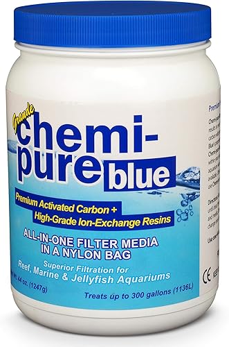 Miniatura 5 de Boyd ChemiPure Blue - Medios de filtración para acuario grande, 44 onzas, resinas de intercambio iónico y carbono de primera calidad en bolsa de