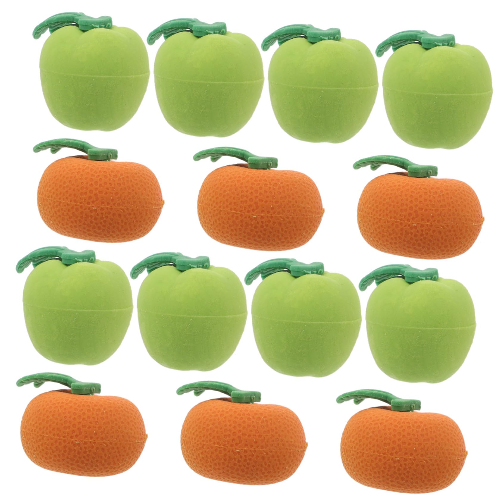 100 Stück Lebensmittel Radiergummis Für Schüler Radiergummis Mini Orangen Mini Apfel Dekorative Kleine Für