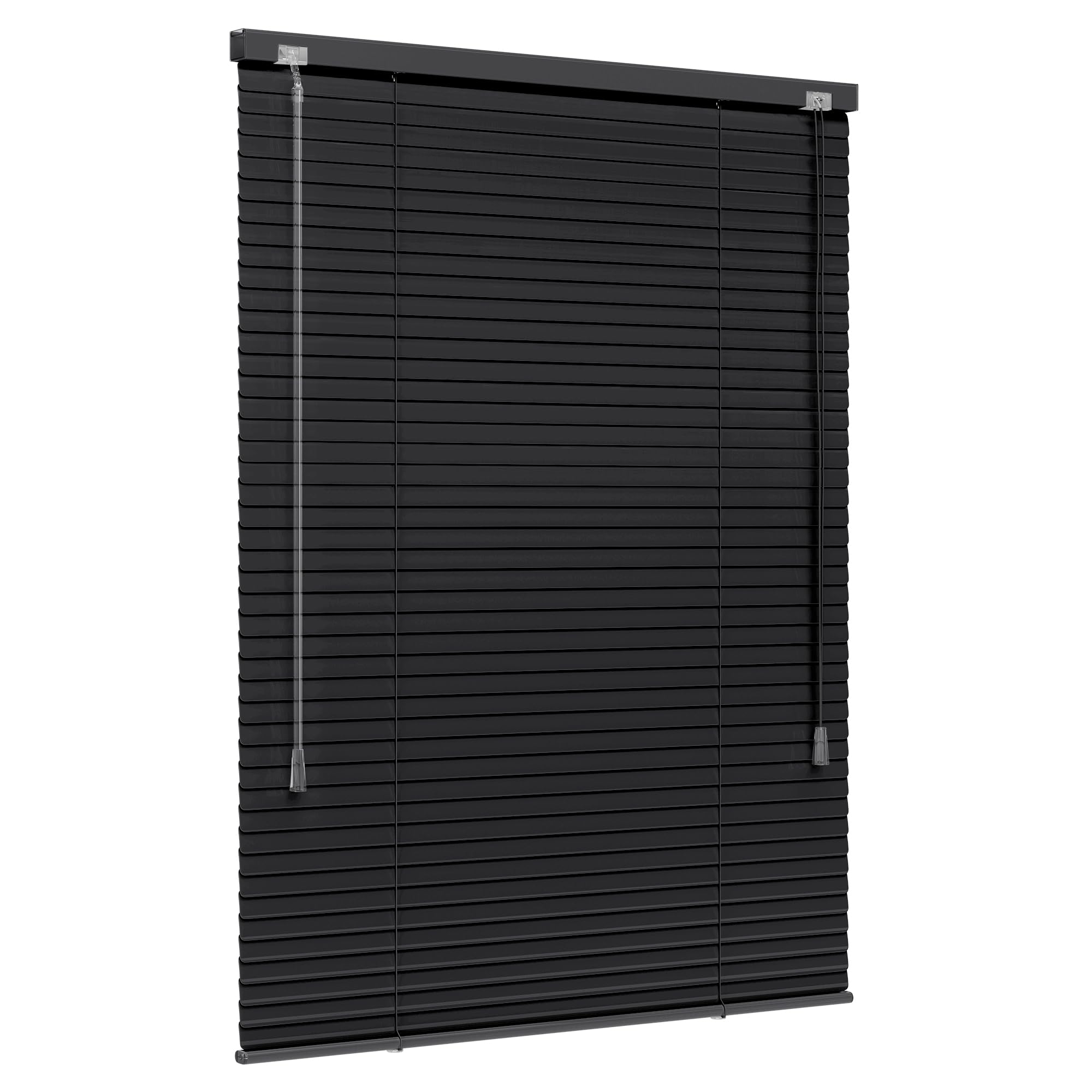 Persiana veneciana de aluminio negro mate Jalousiescout para maxima intimidad