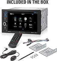 Vista 8 de BOSS Audio Systems BV9364B - Reproductor de DVD estéreo para automóvil, doble Din, audio Bluetooth/llamadas manos libres, monitor LCD de pantalla