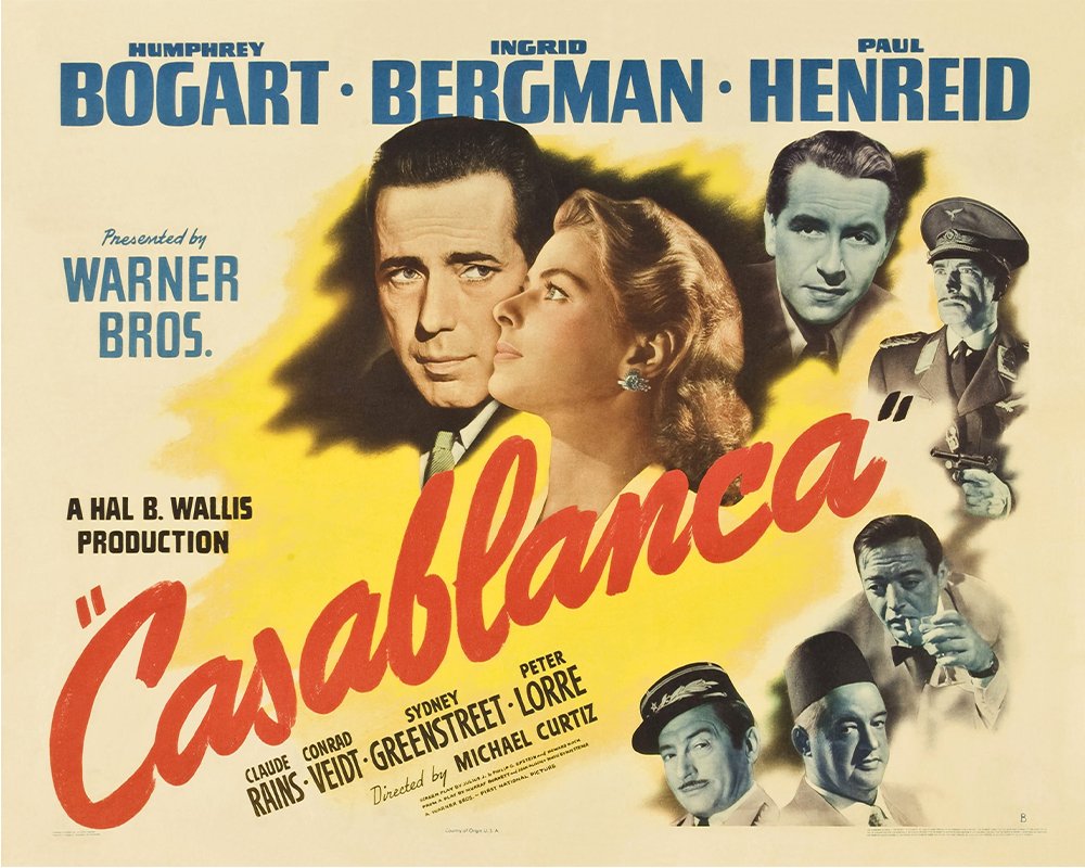 Chill Earth Tone Casablanca Movie Film 6X8inch Metal Wall Sign 6X8 Inches Plaque Vintage Retro Poster Art Picture Print Ts97