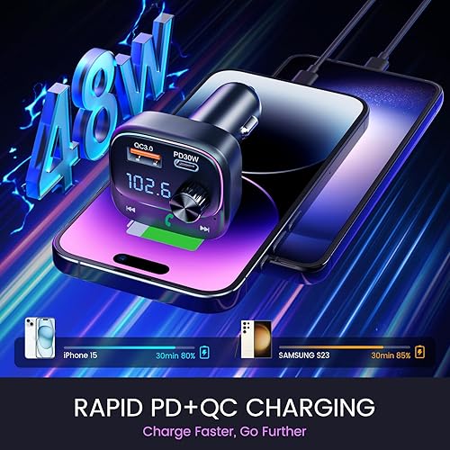 Miniatura 2 de Octeso BH549+BH347 Los transmisores FM Bluetooth más populares