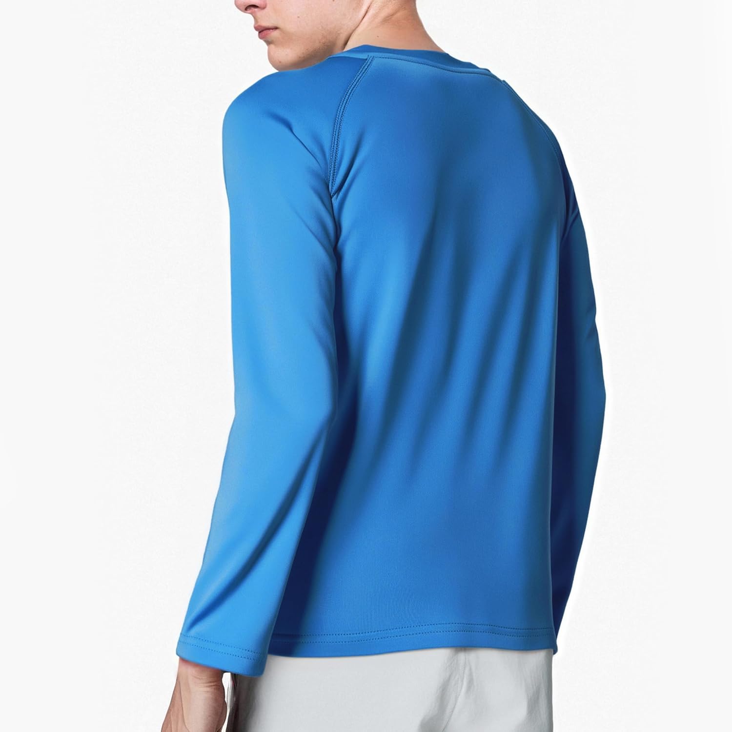 BRISIRA Boys Rash Guard UPF 50+ Cooling Kids Swim Shirt Long Sleeve SPF Sun Protection Quick Dry Fishing for Youth 6-16Y - Image 2