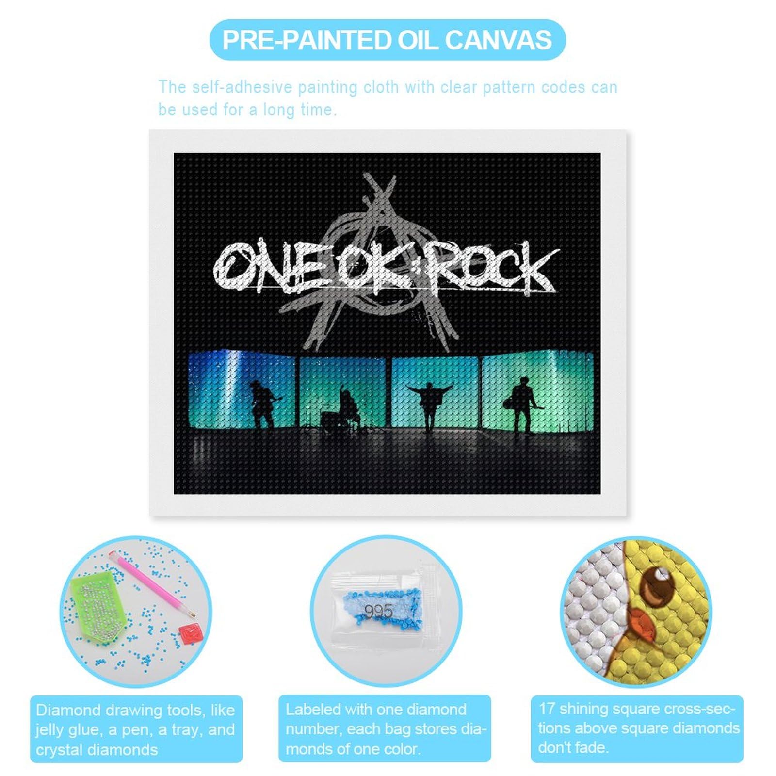 Amazon | ダイアモンドビーズ絵画キット ワンオクロック ONE OK